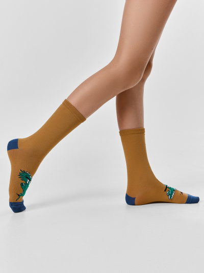 Носки Mark Formelle 430A-2847/B4-243430A св.кэмел_капучино_св.оливка_рис.2847 - фото 1