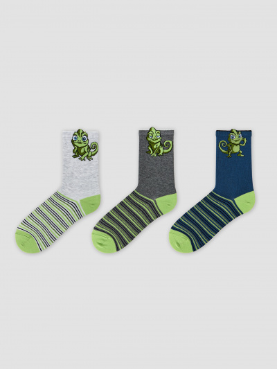 Носки Mark Formelle 430A-3411/B4-263430A св.сер.мел_т.сер.мел_джинсовый_рис.3411 - фото 1