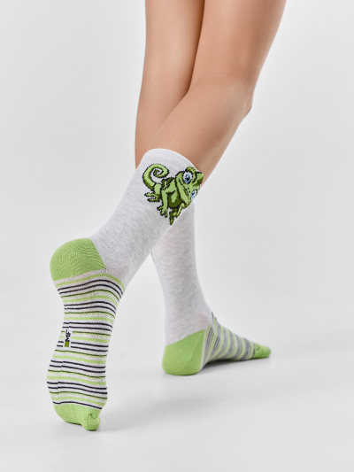 Носки Mark Formelle 430K-3412/B4-26430K св.серый_меланж_рис.3412 - фото 2