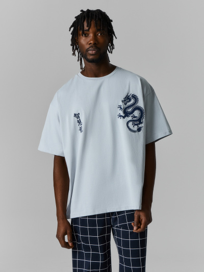 Брюки, футболка Mark Formelle 591055/25-5599ПП-0 лунный_луч_клетка_на_затмении_2_сл_на_пол_1_сл_на_п - фото 1