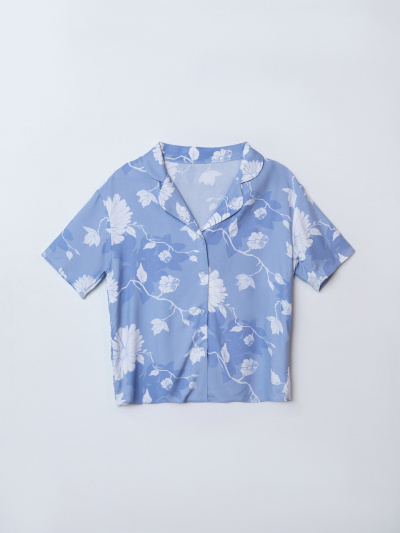 Рубашка, шорты Mark Formelle 592553-1/25-39809ПП-9 цветы_на_св.голубом - фото 2