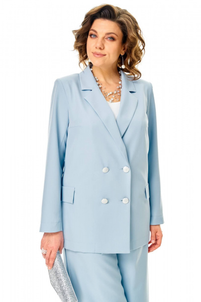 Брюки, жакет Anastasia 1337 холодный_голубой - фото 6