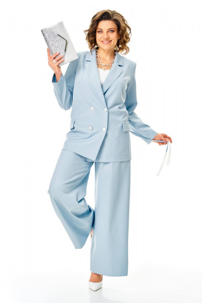 Брюки, жакет Anastasia 1337 холодный_голубой - фото 3