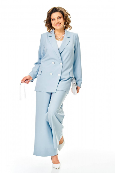 Брюки, жакет Anastasia 1337 холодный_голубой - фото 1