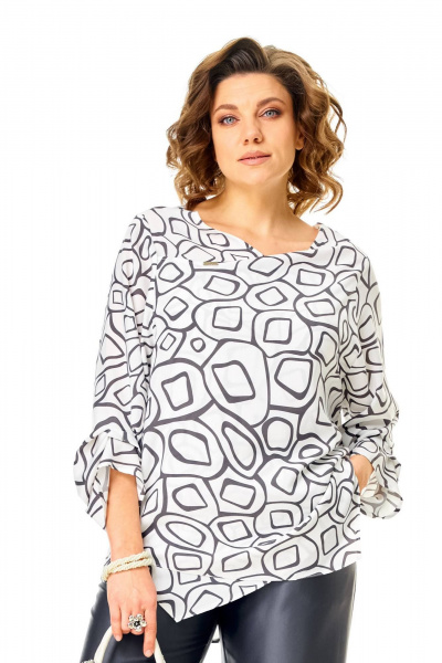 Блуза, брюки Anastasia 1343 графит - фото 7