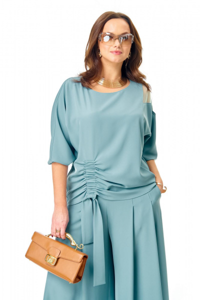 Блуза, брюки Karina deLux M-1426 бирюзовый - фото 8