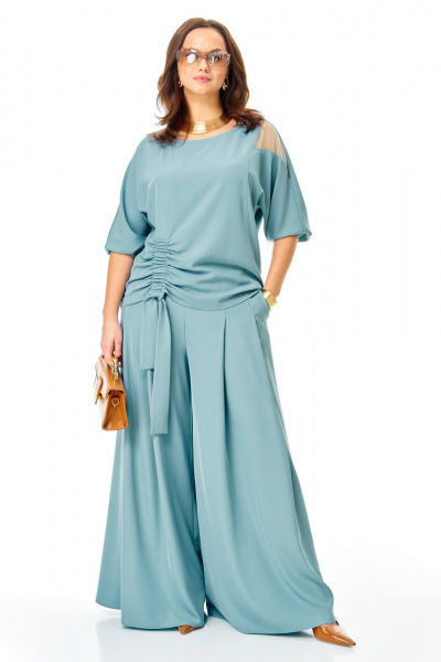 Блуза, брюки Karina deLux M-1426 бирюзовый - фото 4