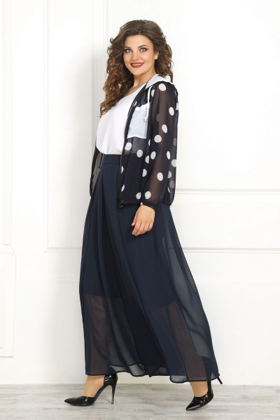 Блуза, брюки, топ Solomeya Lux 808/809 синий - фото 1