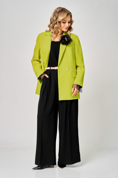 Брюки, брошь, жакет, манжеты ARTELLA А-1047 лайм - фото 7