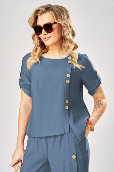 Блуза, брюки ARTELLA А-1004 синий - фото 2