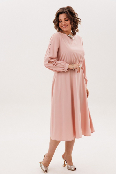 Платье Anelli 1836 дымчатая-роза - фото 9