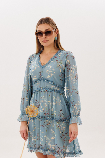 Платье Anelli 1830 аквамарина - фото 10