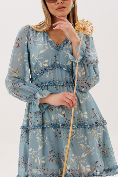 Платье Anelli 1830 аквамарина - фото 5