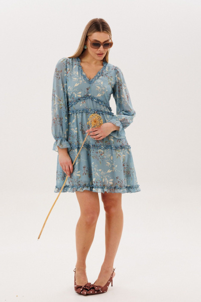 Платье Anelli 1830 аквамарина - фото 2