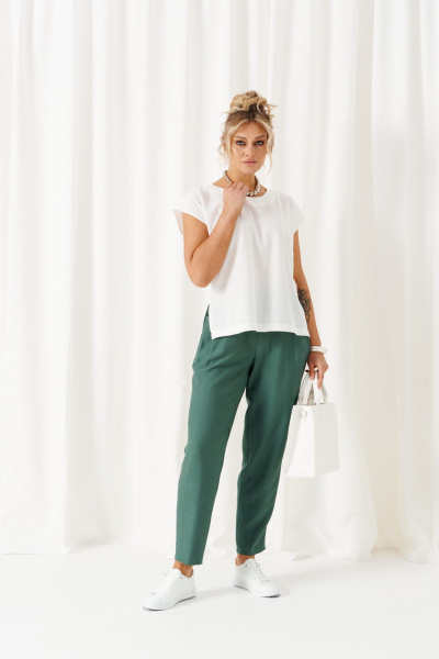 Блуза, брюки, жакет Beautiful&Free 6457 зеленый - фото 6