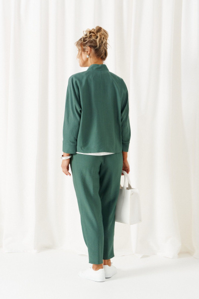 Блуза, брюки, жакет Beautiful&Free 6457 зеленый - фото 5