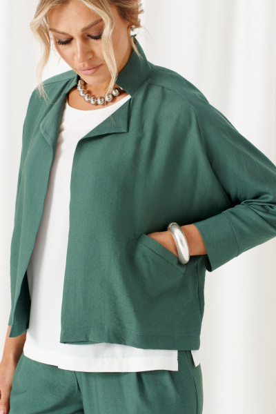 Блуза, брюки, жакет Beautiful&Free 6457 зеленый - фото 3