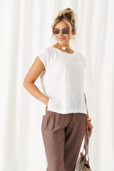 Блуза, брюки, жакет Beautiful&Free 6457 трюфель - фото 7