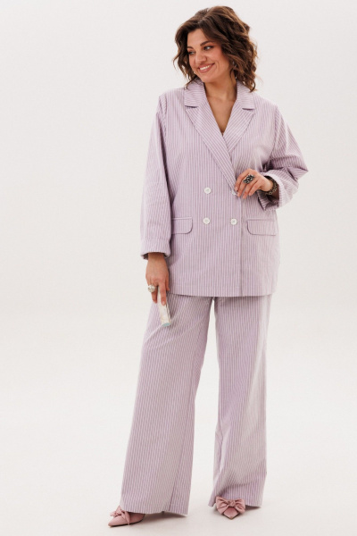 Брюки, жакет Anelli 1838 лавдовый-ритм - фото 10