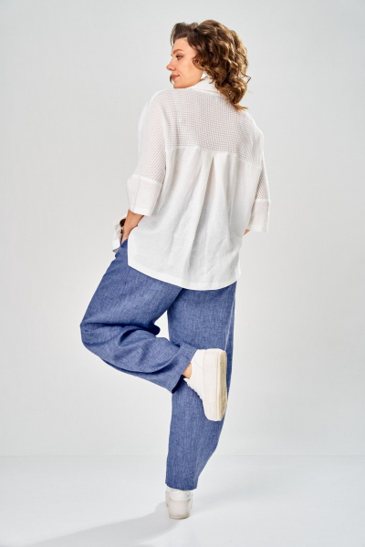 Брюки, рубашка Диомант 2157 джинс_синий - фото 13