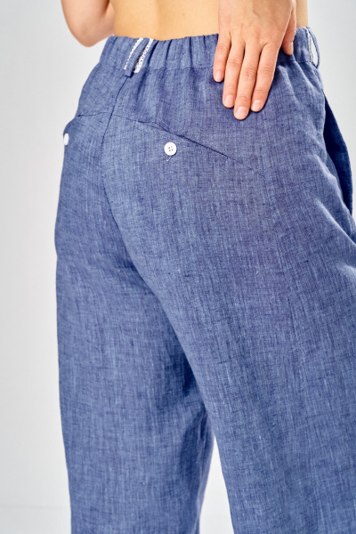 Брюки, рубашка Диомант 2157 джинс_синий - фото 8