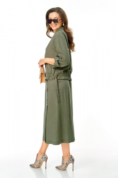 Блуза, юбка Taita plus 2609 хаки - фото 6