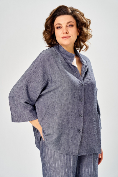 Брюки, рубашка Диомант 2162 джинс - фото 7