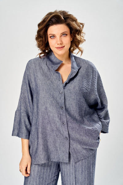 Брюки, рубашка Диомант 2162 джинс - фото 6