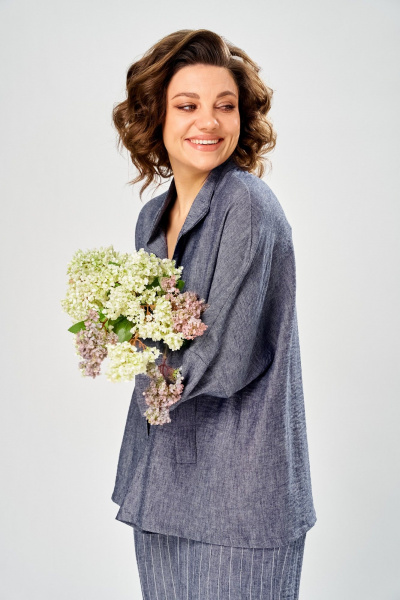 Брюки, рубашка Диомант 2162 джинс - фото 5