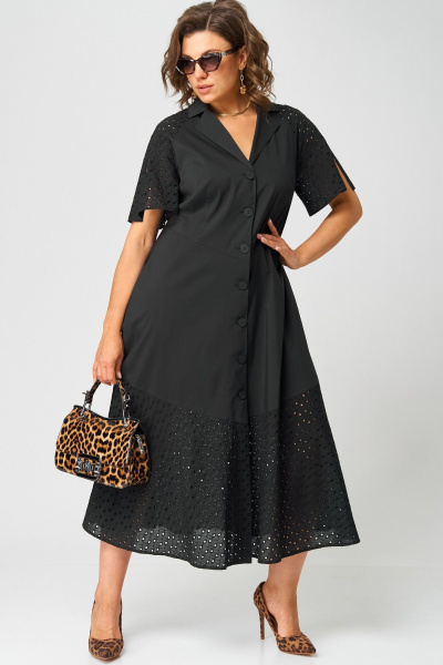 Платье EVA GRANT 7216 черный - фото 2