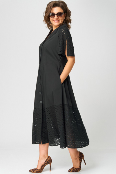 Платье EVA GRANT 7216 черный - фото 6