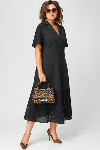 Платье EVA GRANT 7216 черный - фото 3