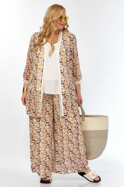 Блуза, брюки, кардиган Belinga 2335 песок - фото 8