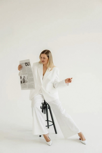 Брюки Dolce Forma BRK-BE-03_белый - фото 2