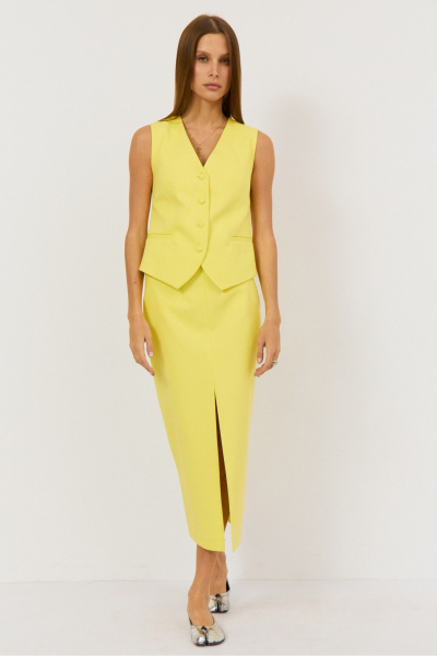 Жилет THE NAME 2481 лимон - фото 1