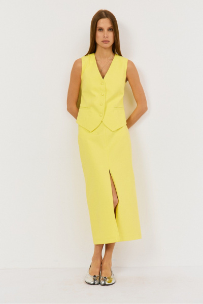 Жилет THE NAME 2481 лимон - фото 6