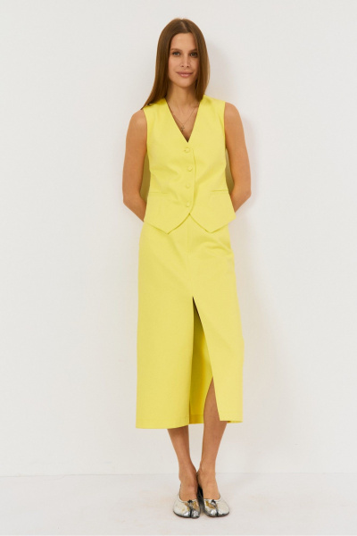 Юбка THE NAME 2482 лимон - фото 5