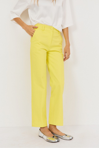 Брюки THE NAME 2483 лимон - фото 5