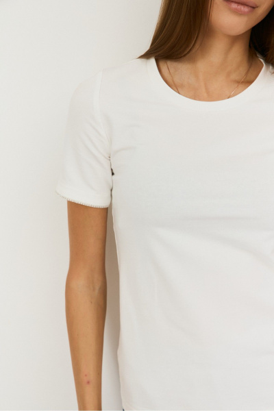 Футболка THE NAME 2493 молочный - фото 3