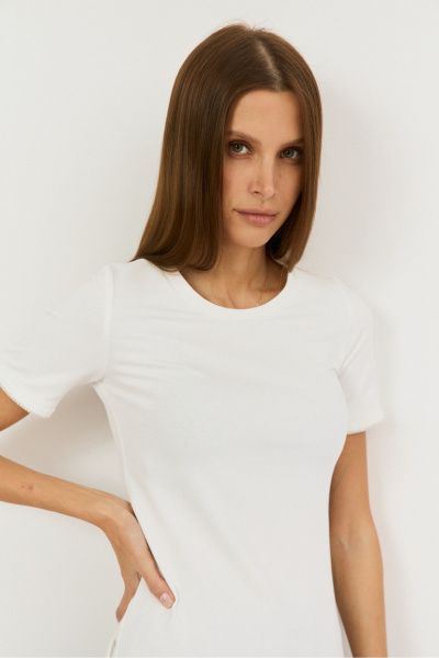 Футболка THE NAME 2493 молочный - фото 2