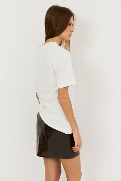 Футболка THE NAME 2494 молочный - фото 7