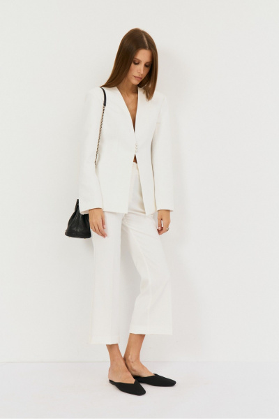 Брюки, жакет THE NAME 2507 молочный - фото 4