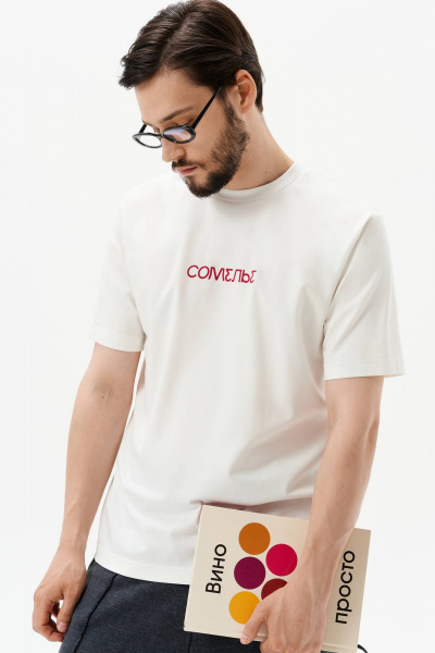 Футболка 10DENCY 92004 молочный/винный - фото 2