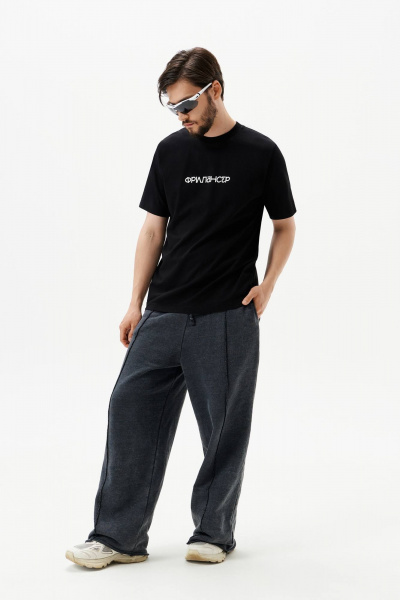 Футболка 10DENCY 92005 черный/молочный - фото 1