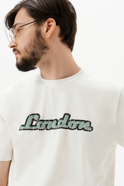 Футболка 10DENCY 92010 молочный/зеленый - фото 4