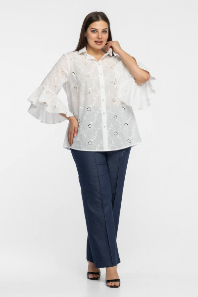 Блуза Avila 1014 белый - фото 3