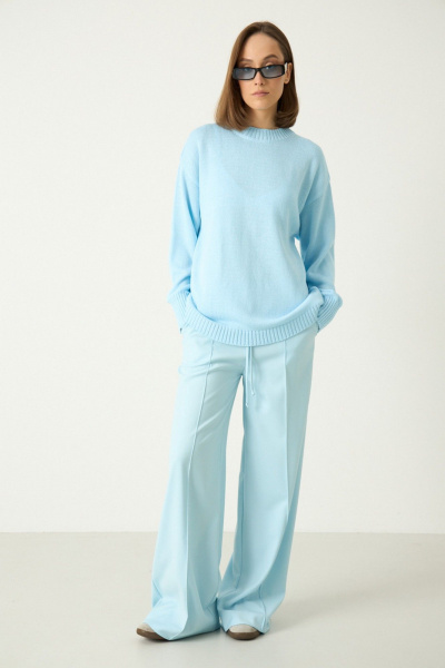 Брюки Luitui R2019 светло-голубой - фото 1
