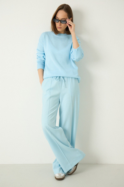 Брюки Luitui R2019 светло-голубой - фото 2