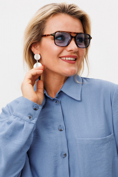 Брюки, рубашка OVERYOU М196/2 голубой - фото 4