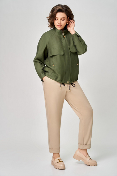 Жакет DaLi 5813 хаки - фото 5